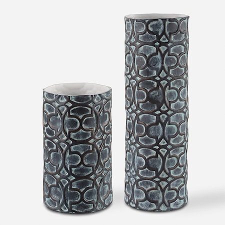 Baltra Bronze Patina Vases S/2