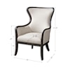 Uttermost Accent Furniture - Accent Chairs Sandy Wing Chair