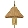 Uttermost Phuvinh Phuvinh 1 Light Rattan Shade Sconce