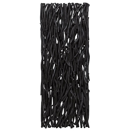 Black Wood Wall Decor