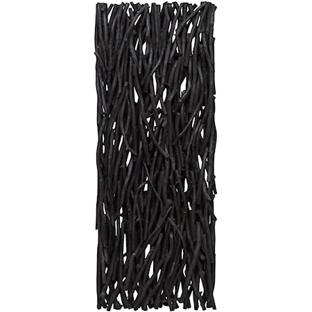 Black Wood Wall Decor