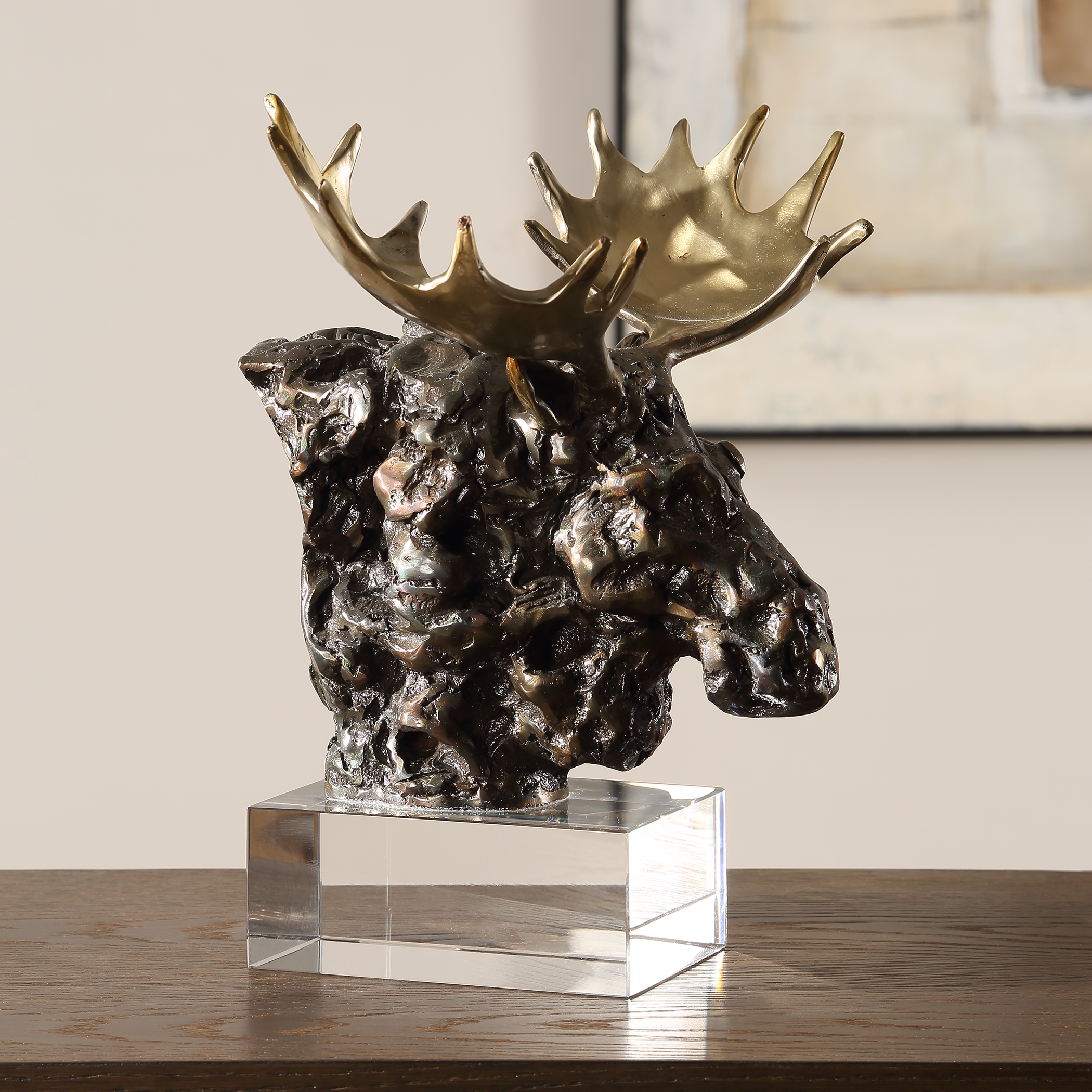Uttermost Moose Bust Moose Bust Bronze Sculpture