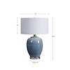 Uttermost Table Lamps Blue Waters Ceramic Table Lamp