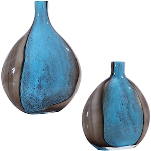 Uttermost Accessories - Vases and Urns Adrie Art Glass Vases, S/2