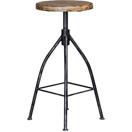 Dalvin Industrial Pub Stool