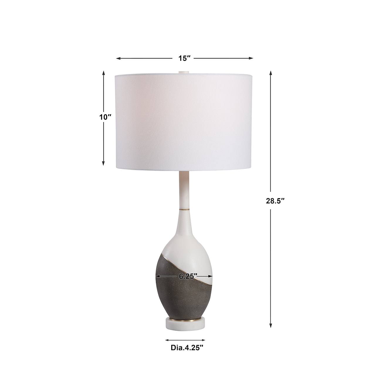 Uttermost Table Lamps Tanali Modern Table Lamp