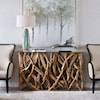 Uttermost Accent Furniture - Occasional Tables Teak Wood Console