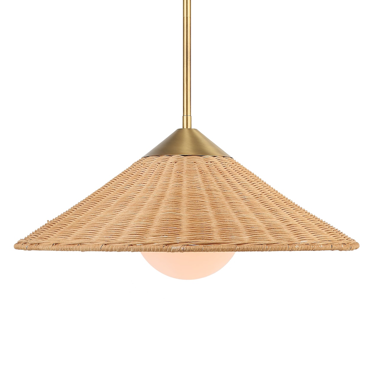 Uttermost Phuvinh Phuvinh 1 Light Rattan Shade Pendant