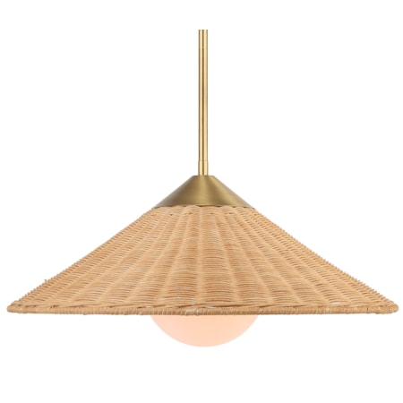 Phuvinh 1 Light Rattan Shade Pendant