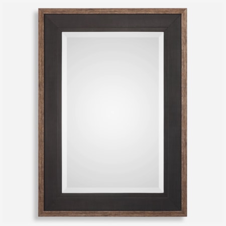 Staveley Rustic Black Mirror