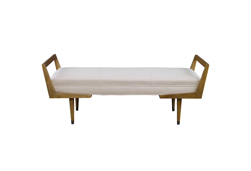 Accent Furniture - Benches Waylon Modern Ivory Bench by Uttermost at Esprit Decor Home Furnishings
