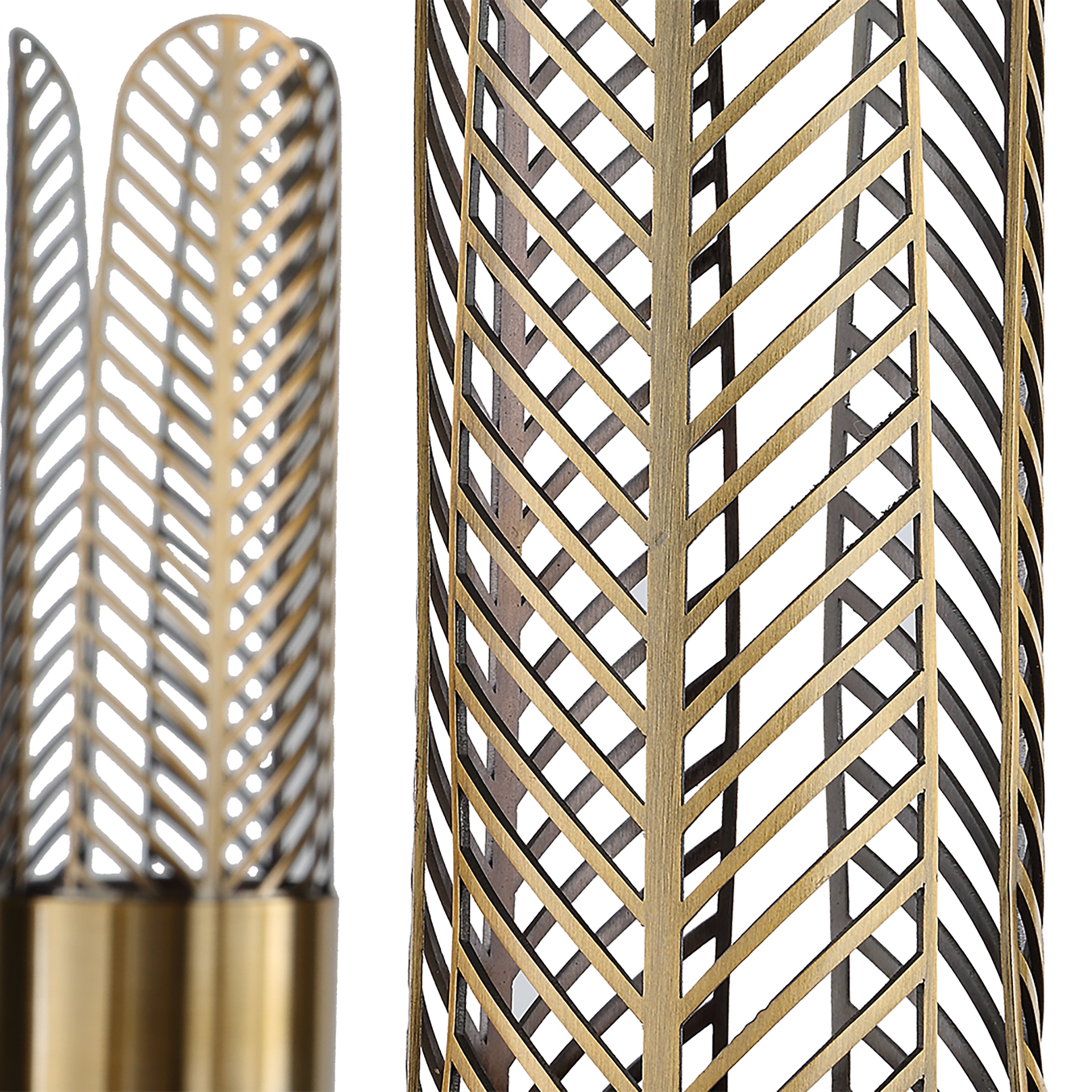 Cret 12 Light Brass Chandelier