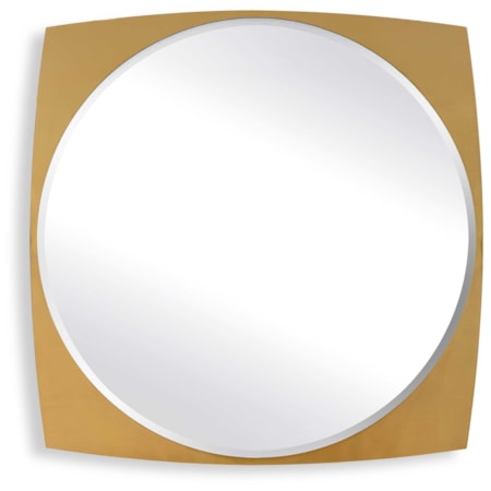 Neilia Round Brass Mirror