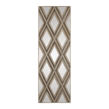 Tahira Geometric Argyle Pattern Wall Mirror