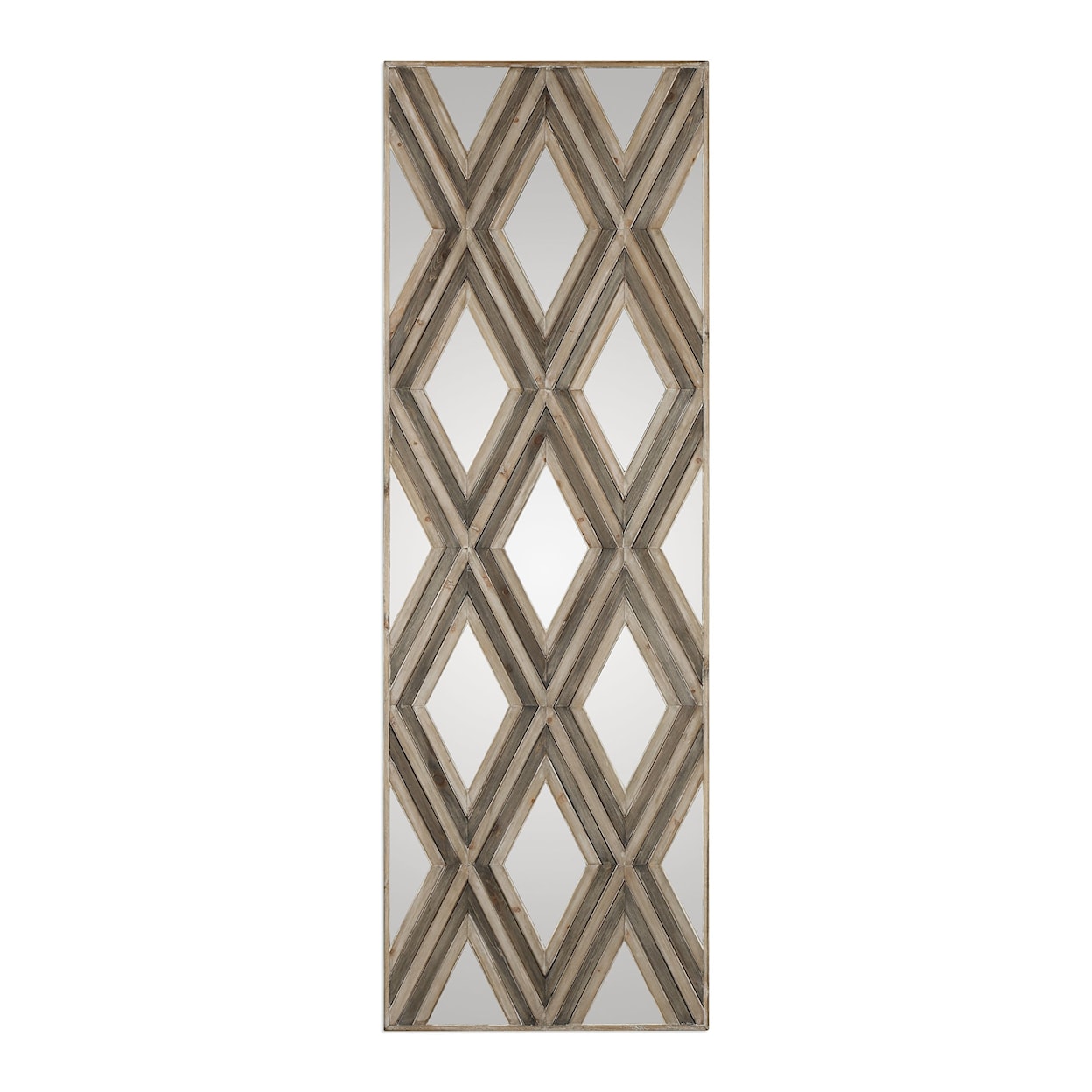 Uttermost Alternative Wall Decor Tahira Geometric Argyle Pattern Wall Mirror