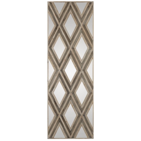 Tahira Geometric Argyle Pattern Wall Mirror