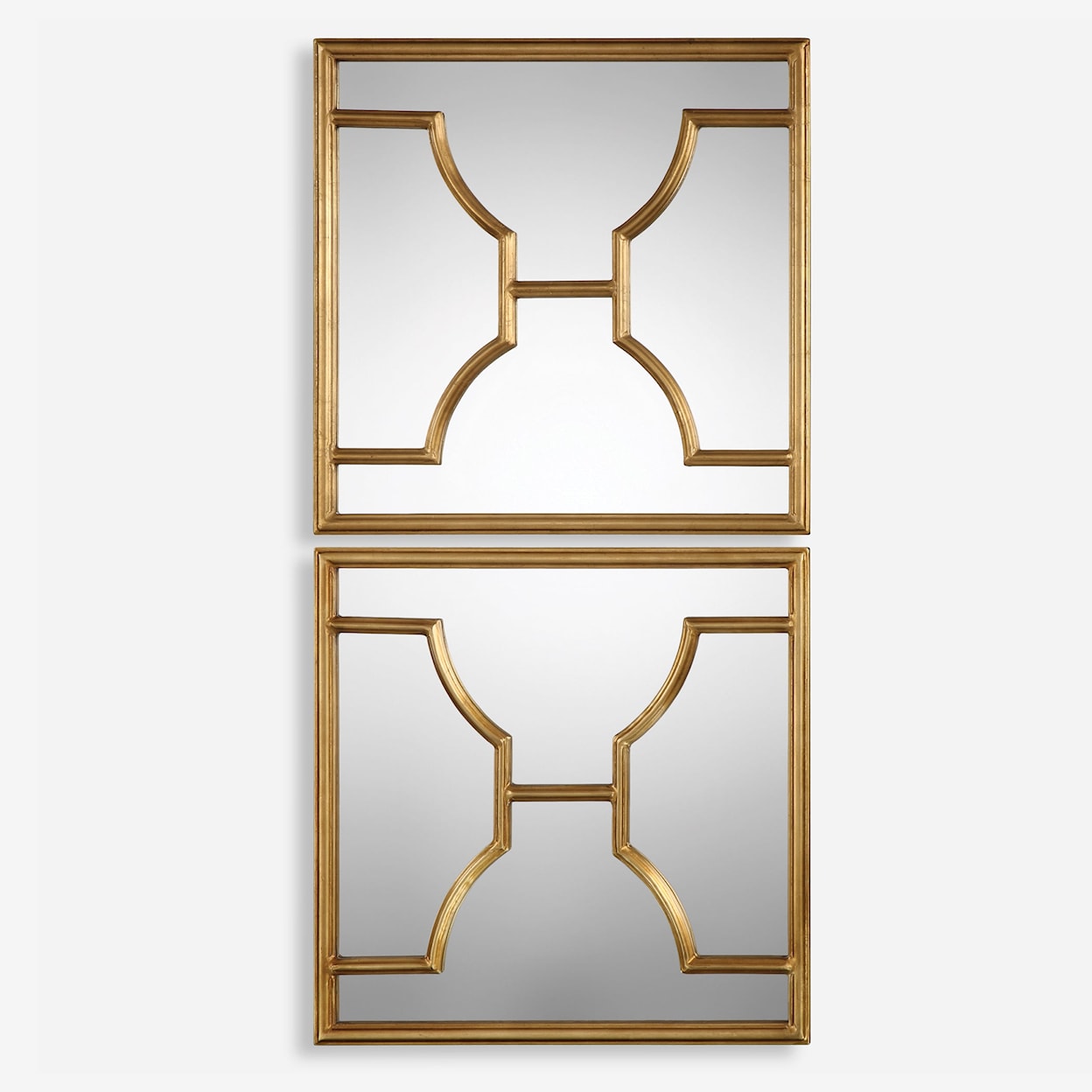 Uttermost Mirrors Misa Gold Square Mirrors Set of 2
