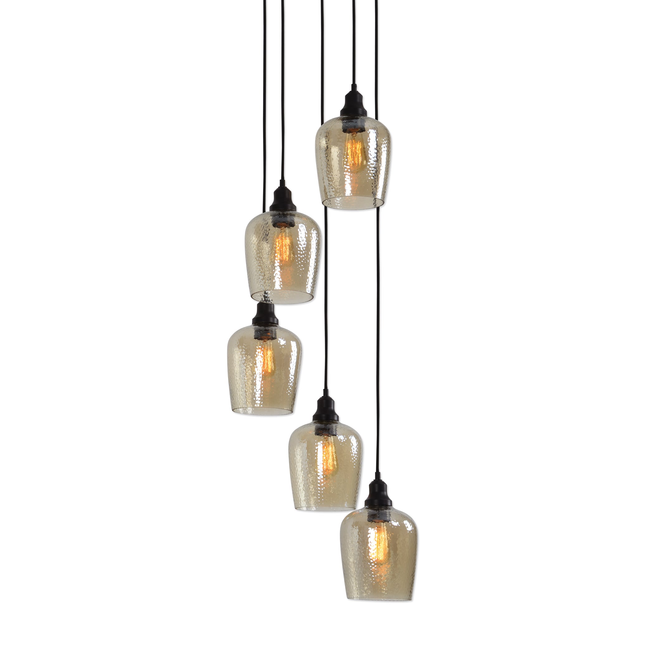 5 cluster pendant light