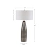 Uttermost Table Lamps Cosmo Charcoal Table Lamp