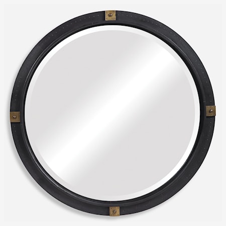 Tull Industrial Round Mirror