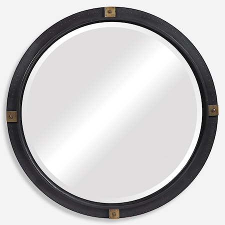 Tull Industrial Round Mirror