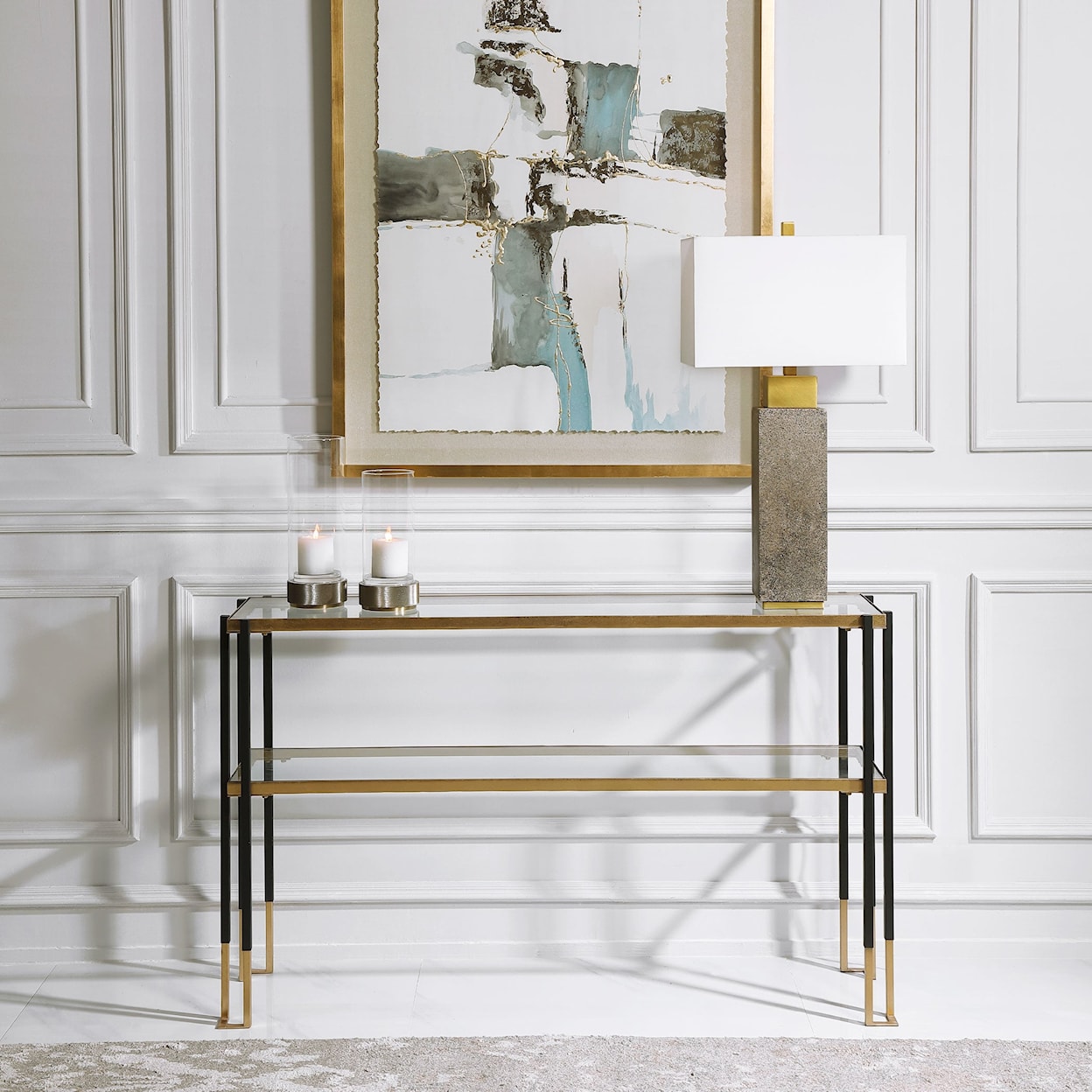 Uttermost Accent Furniture - Occasional Tables Modern Console Table