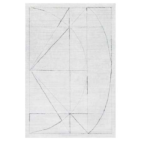 Costilla Modern White 6 X 9 Rug