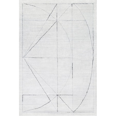 Costilla Modern White 6 X 9 Rug