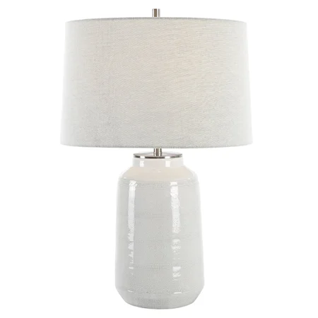 Odawa White Farmhouse Table Lamp