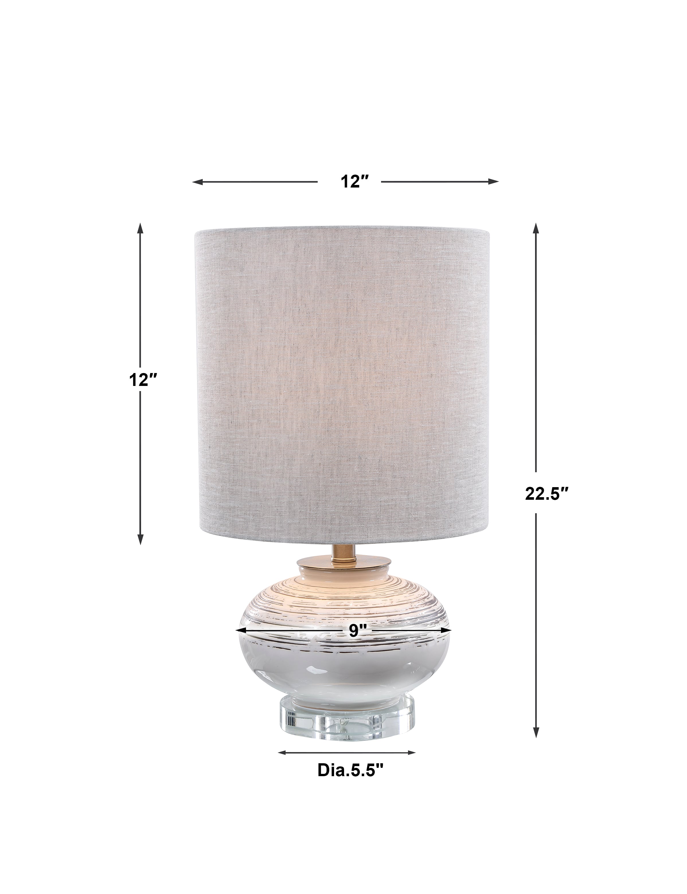 Uttermost Accent Lamps Lenta Off-White Accent Lamp