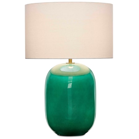 Hollis Teal Table Lamp