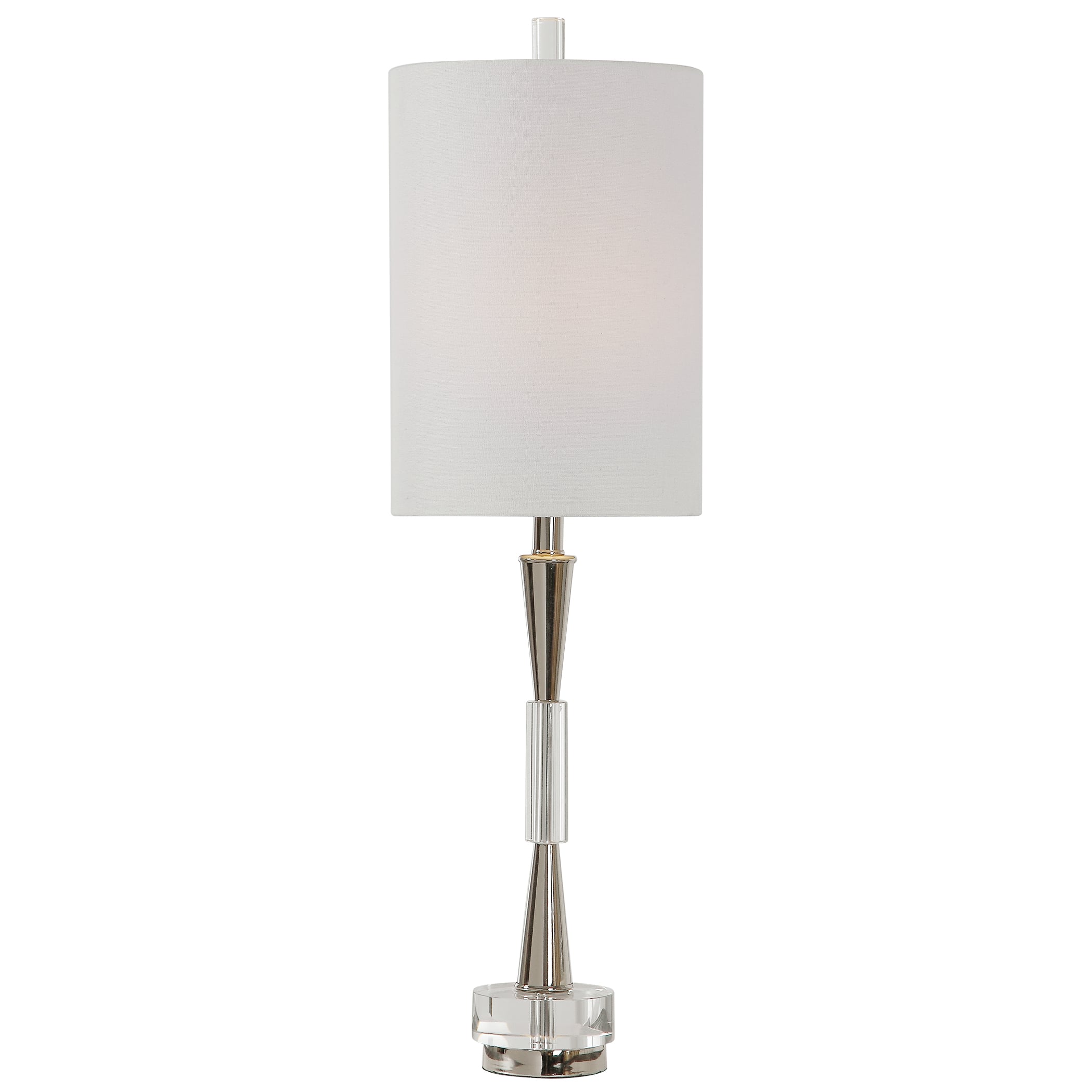 polished nickel buffet lamps