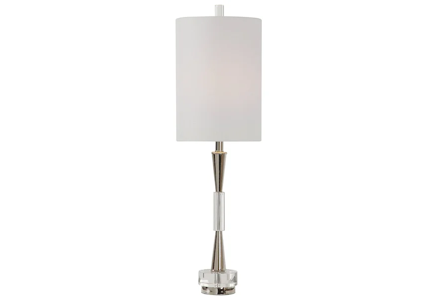 Buffet Lamps Azaria Polished Nickel Buffet Lamp by Uttermost at Walker's Furniture