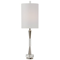 Azaria Polished Nickel Buffet Lamp