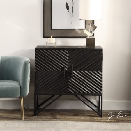 Uttermost Zadie Ebony Accent Cabinet