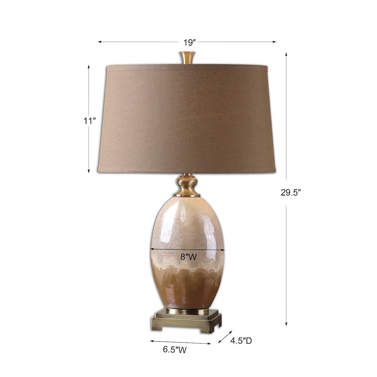 Uttermost Table Lamps Eadric Ceramic Table Lamp