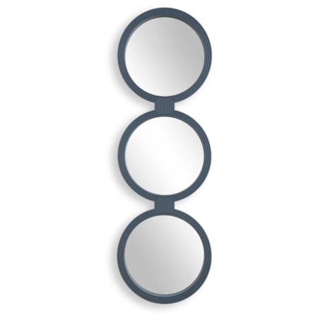 Going In Circles Blue Gray Mirror