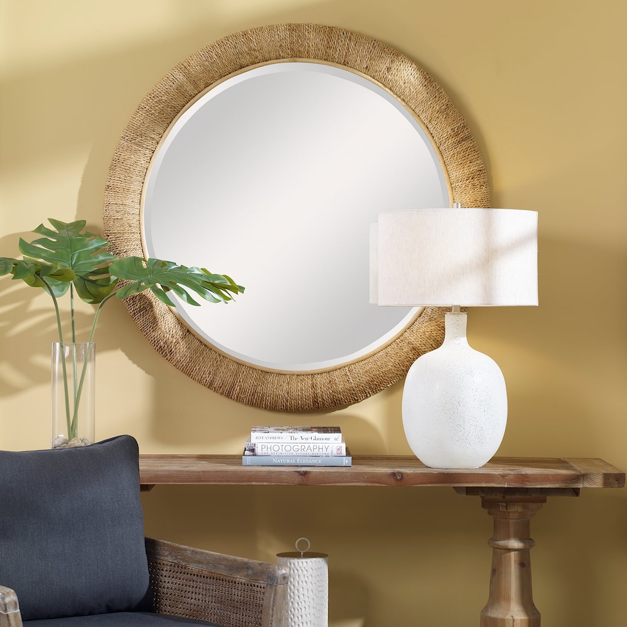 Uttermost Mariner Mariner Natural Round Mirror