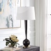 Uttermost Brielle Brielle Polished Black Table Lamp