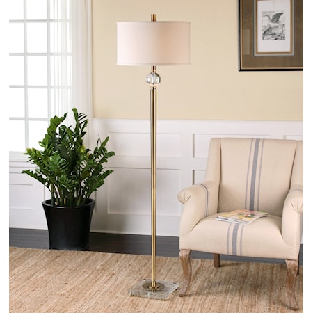 Mesita Brass Floor Lamp