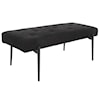 Uttermost Accent Furniture - Benches Olivier Modern Black Bench