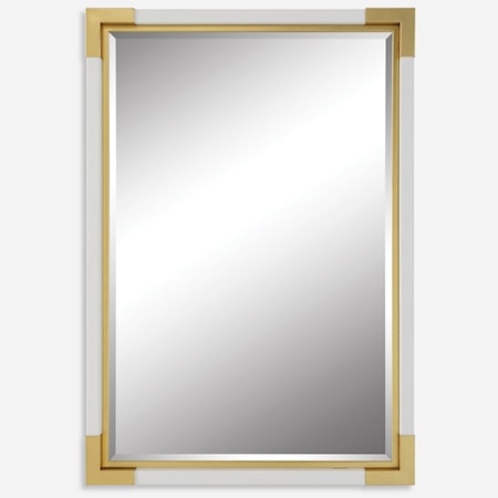 Malik White & Gold Mirror