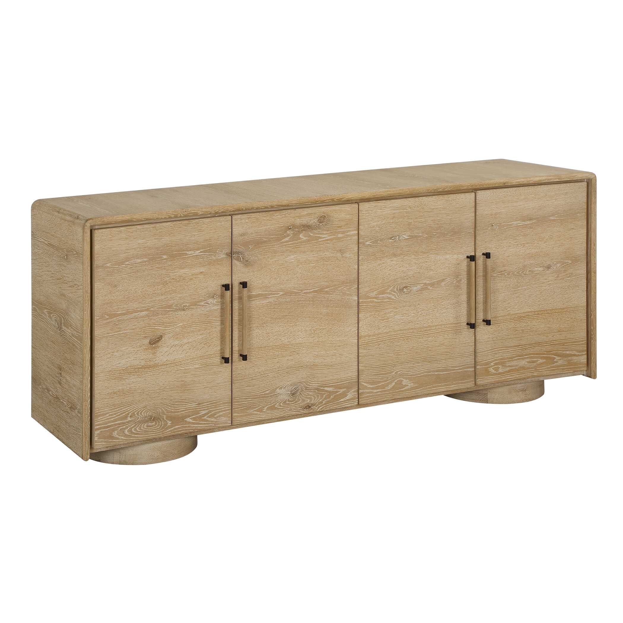 Uttermost Evanston Evanston 4 Door Natural Oak Cabinet