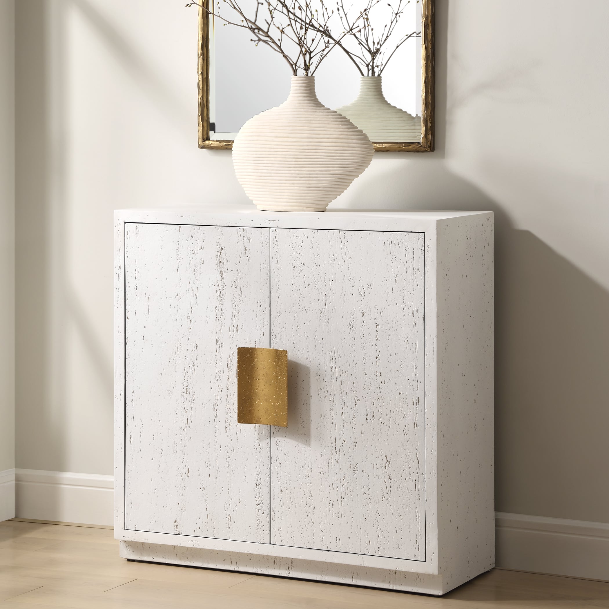 Uttermost Emma Emma 2 Door White Cabinet