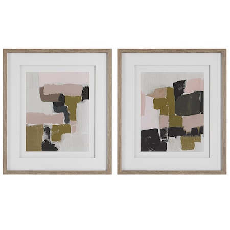 Color Block Framed Prints Set/2