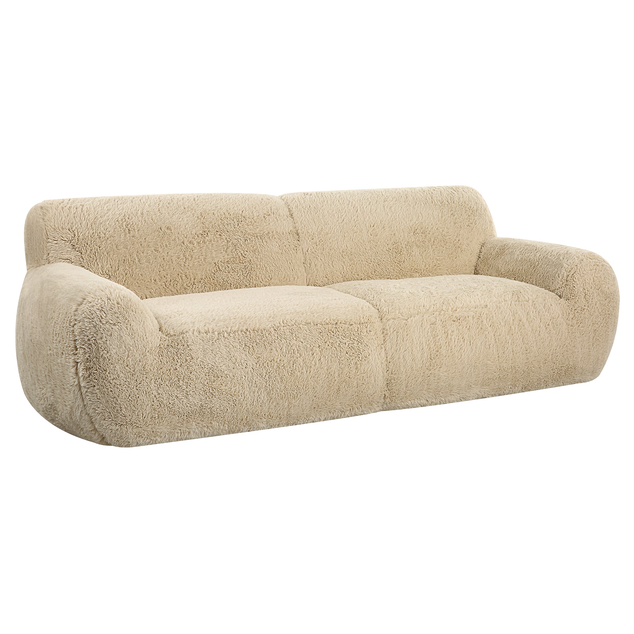 Rounded Sheepskin Sofa