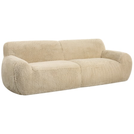 Rounded Sheepskin Sofa