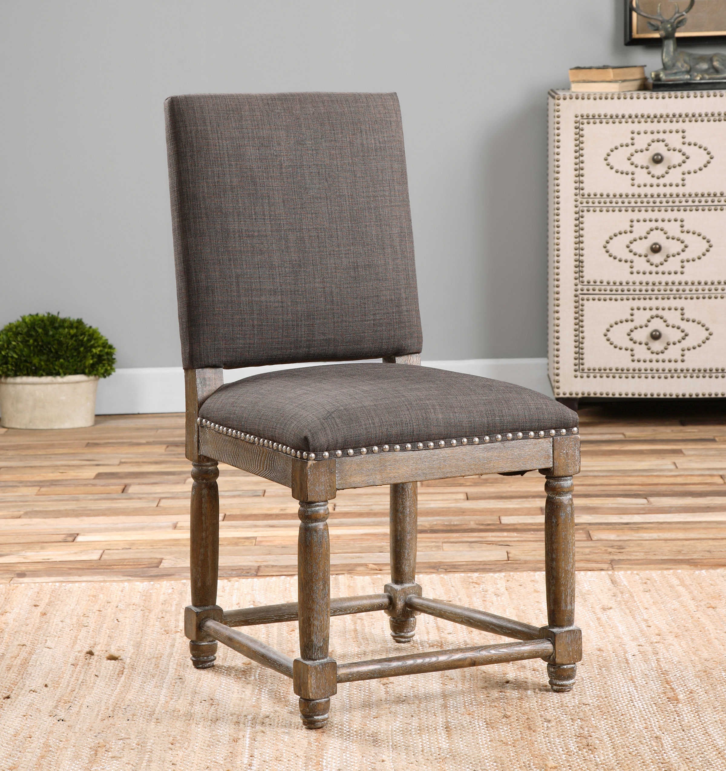 Uttermost Accent Furniture - Accent Chairs Laurens Gray Accent Chair
