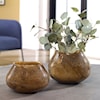 Uttermost Tortoise Tortoise Glass Vases Set/2