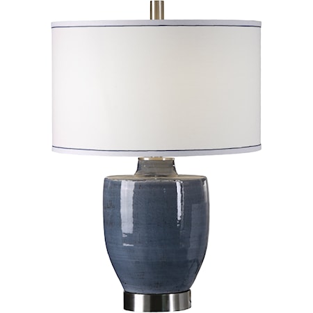 Sylvaine Blue-Gray Glaze Lamp